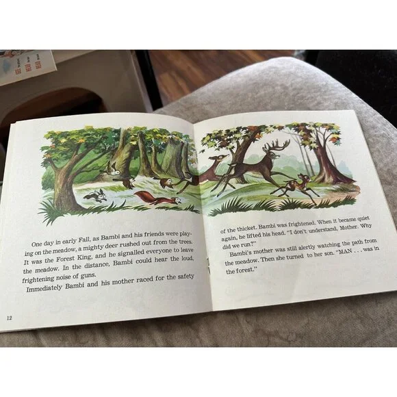 Walt Disney Bambi Read Along‎ Book ONLY NO Cassette Tape Excellent 1977 - Picture 11 of 16